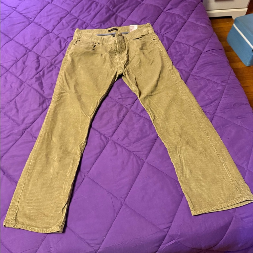 Banana Republic Tan Corduroy Pants Straight Leg